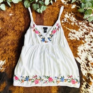 Torrid Floral White Camisole Plus Size